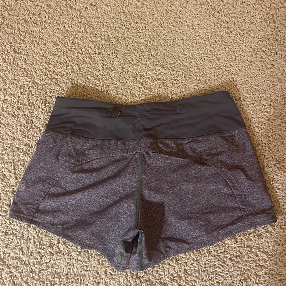 Lululemon Gray Speed up Shorts - Picture 3 of 4